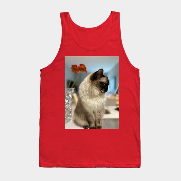 Ragdoll Cat Tank Top by KarenZukArt